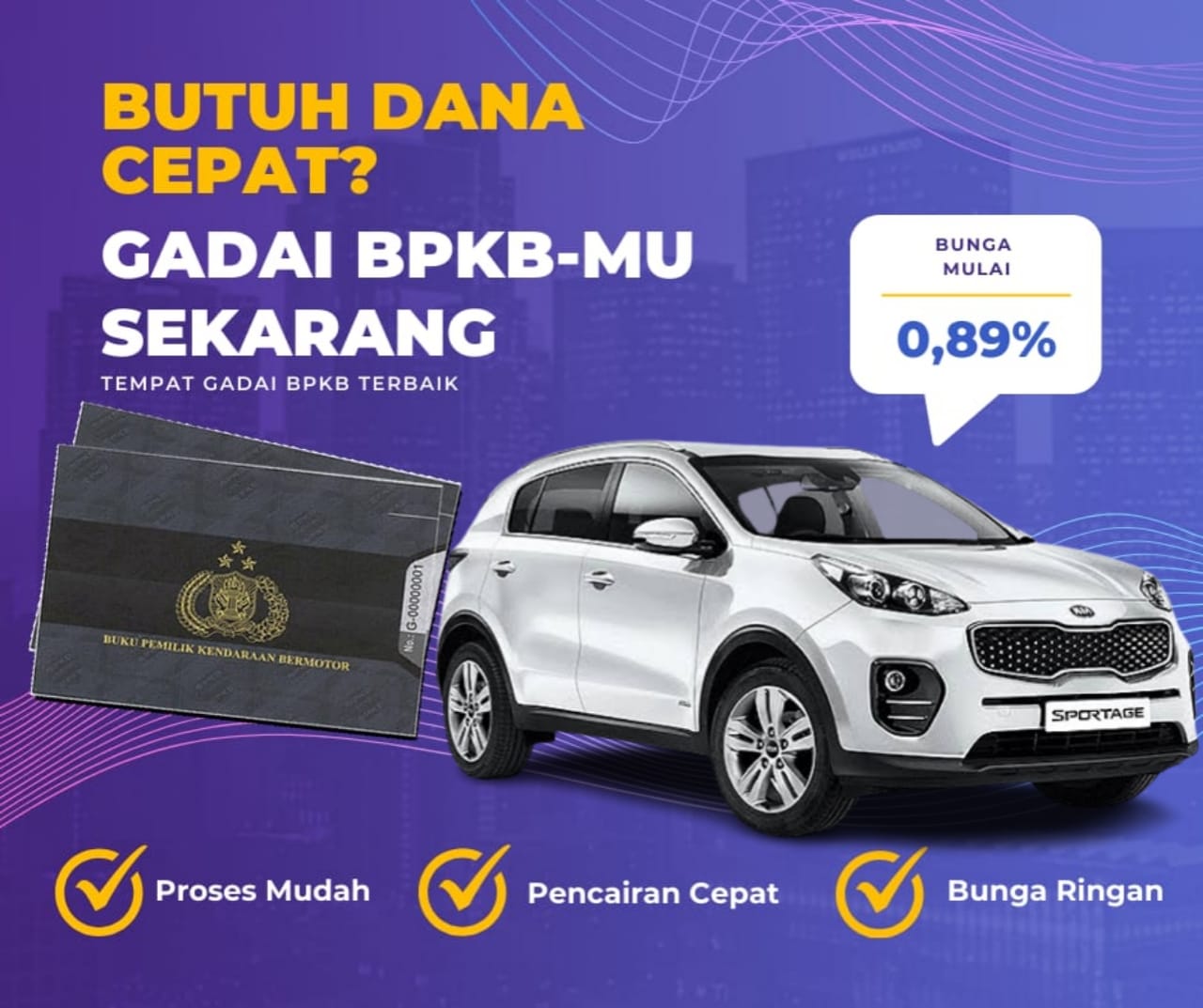 Kredit Jaminan Bpkb Mobil Kia Sportage Dapat Dana Berapa? Seperti Ini Simulasinya